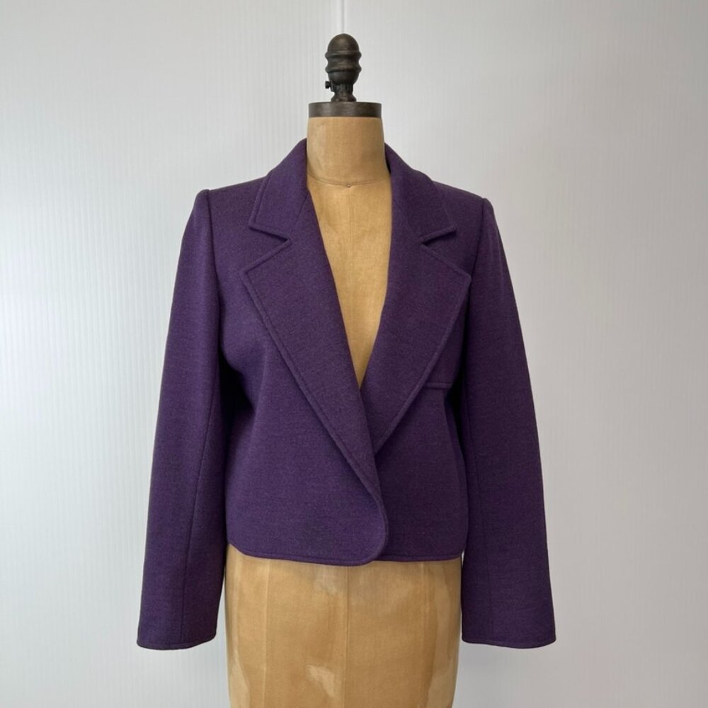 Vintage Saint Laurent Jacket Women 8 Rive Gauche Made France Blazer Work Core Ex